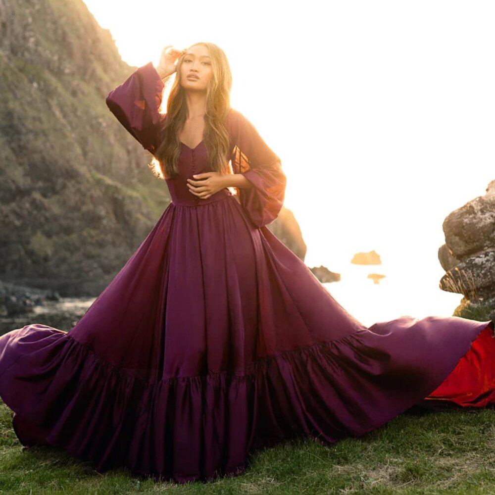 Joyfolie Women's Lorna Impact Dress in Plum in XS